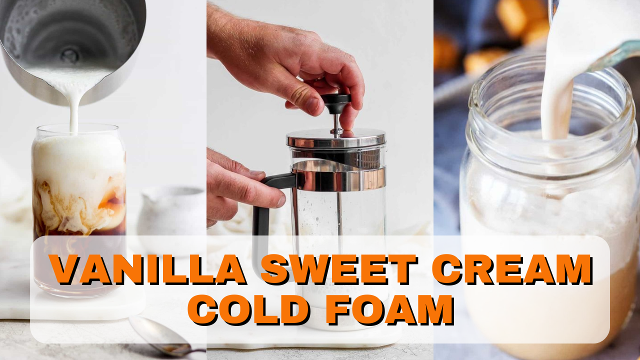 here's my vanilla sweet cream cold foam recipe! it's dairy free, plant, Vanilla  Sweet Cream Cold Foam