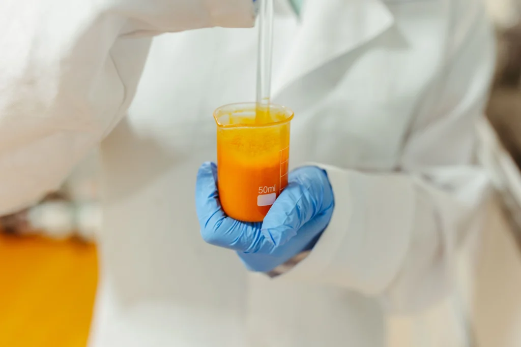 A technician is trying to test the manuka honey 